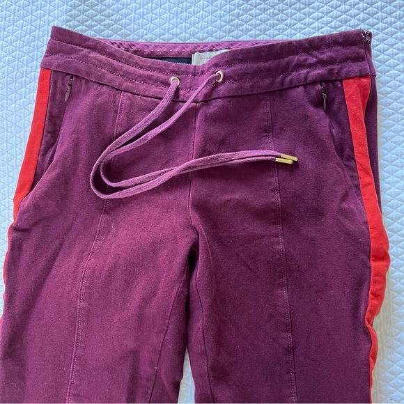 Anthropologie The Essential Slim Trousers Red Stripe • 0 - Picture 5 of 8